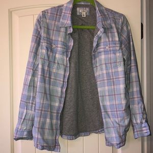L.L. Bean lines flannel with pockets